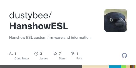 dustybee/HanshowESL: Hanshow ESL custom firmware and .